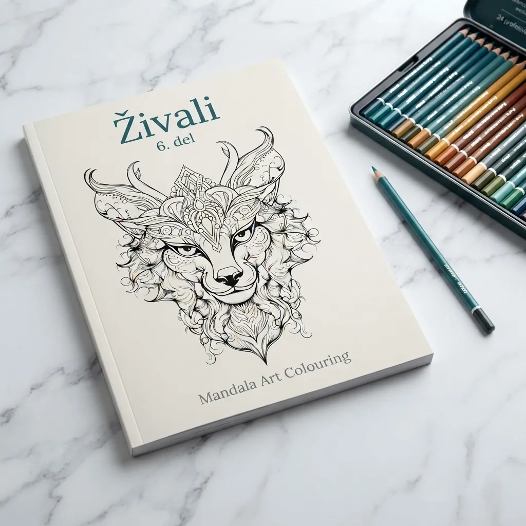 Pobarvanka za odrasle: Živali 6. del - slika 2