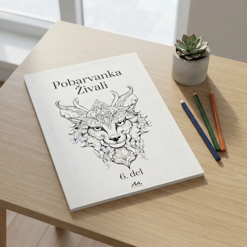 Pobarvanka za odrasle: Živali 6. del - slika 3